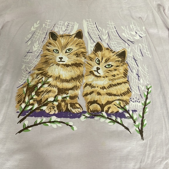 (SOLD) Vintage cat T-shirt - Picture 3 of 10